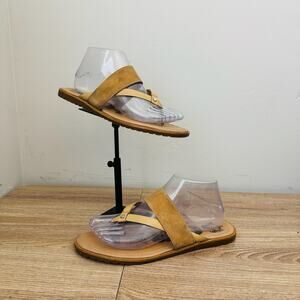 Sorel Ella Tan Leather Flip Flop Women’s Size 8.5